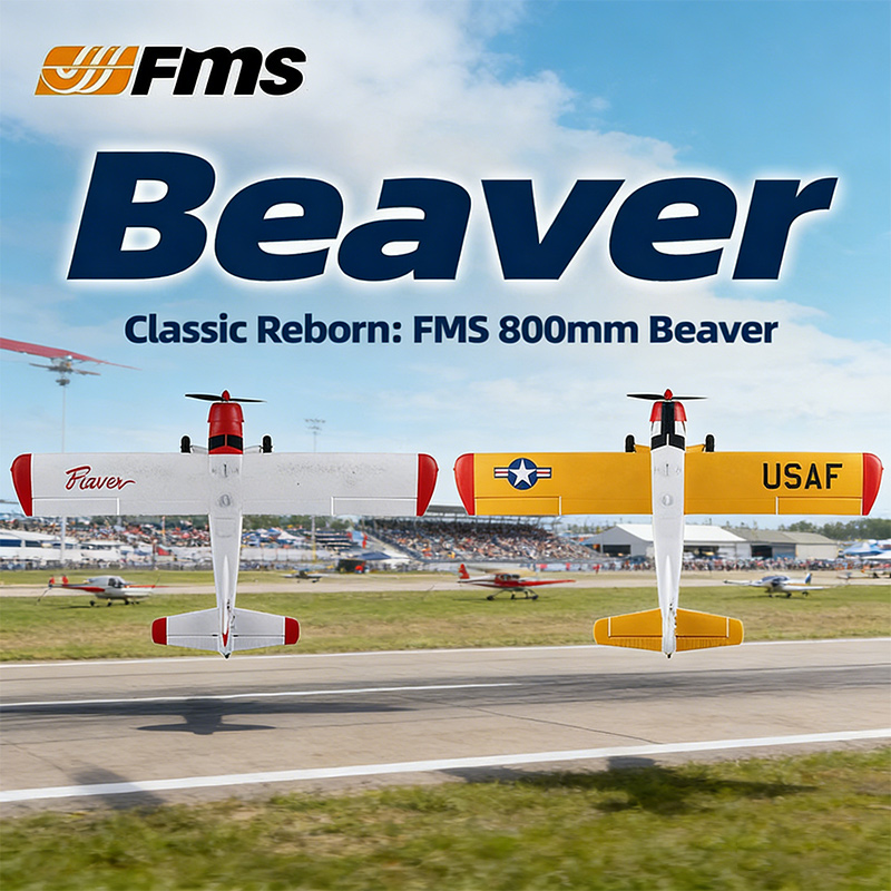 Rc Hobby Plane - Avión de control remoto FMS Beaver