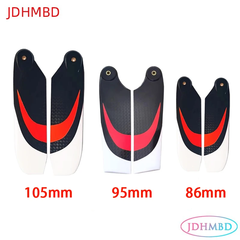 Rc Helicopter Hobby Grade - JDHMBD-cuchillas traseras de fibra de carbono