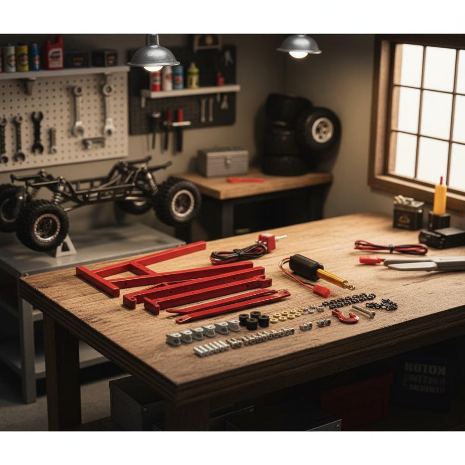 Rc Hobby Garage - Kit de Construcción en Miniatura de