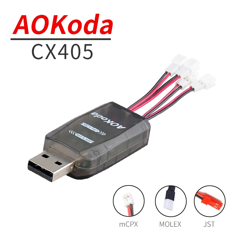 Rc Helicopter Hobby Grade - Cargador de Batería Micro USB AOKoda