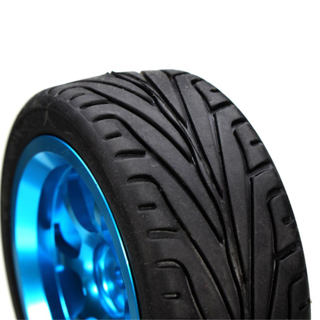 Wheel Rim Rc - Juego de 4 Neumáticos de Goma