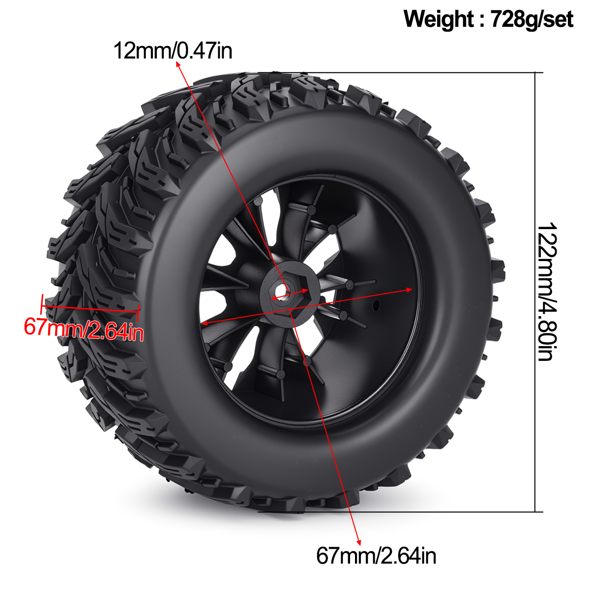 4 Piezas de Neumáticos y Rueda - Rc Tire Foam Insert reseña y precio