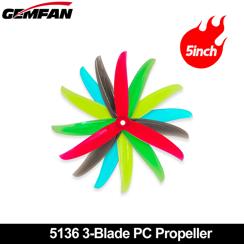 Gemfan VANOVER 5136 hélice de  - Fpv Racing Quadcopter reseña y precio