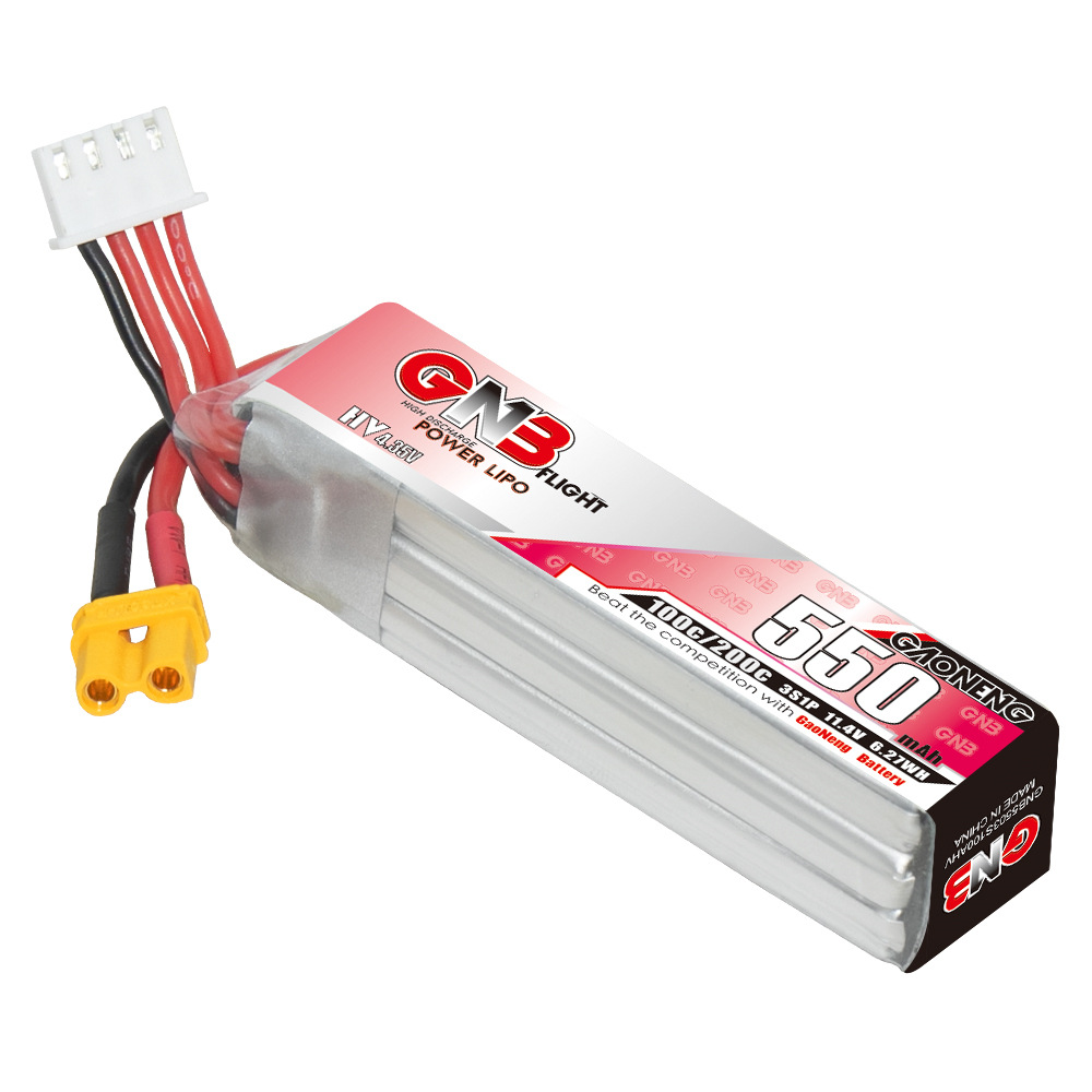 Batería Lipo GNB HV 11,4 V 550 - Fpv Racing Quadcopter reseña y precio
