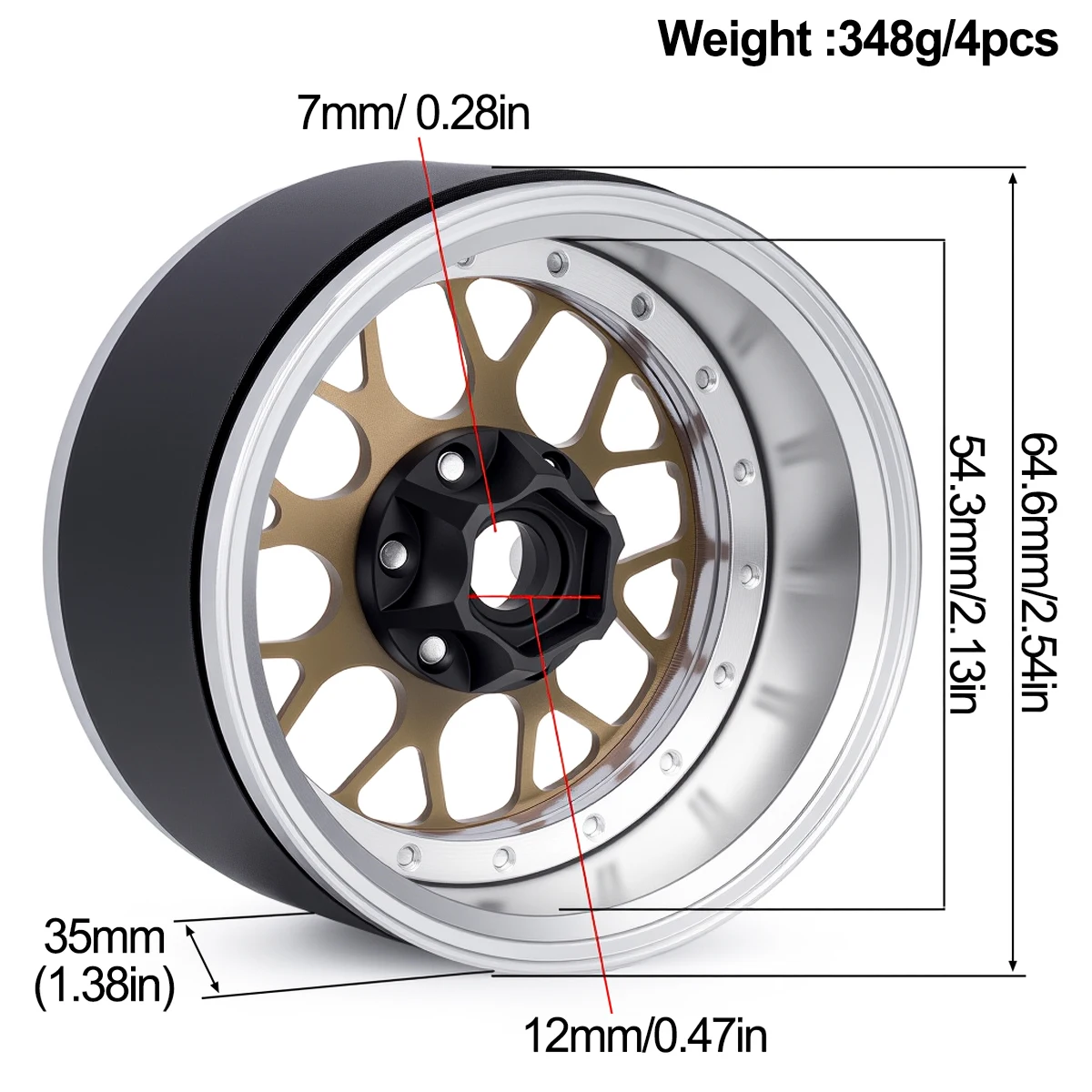 Llanta de ruedas Beadlock de a - Wheel Rim Rc reseña y precio