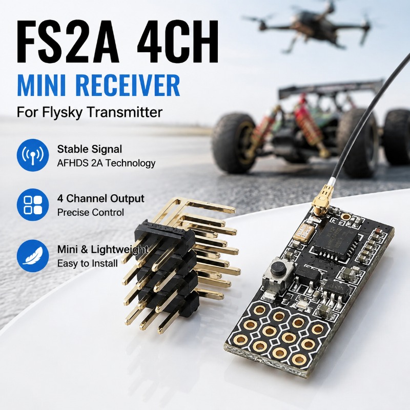 Receptor PWM de 4 Canales FS F - Rc Hobby Plane reseña y precio