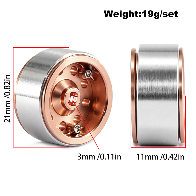 4 Piezas de Llantas de Metal d - Wheel Rim Rc reseña y precio